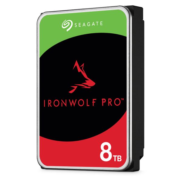 Seagate IronWolf Pro 8TB NAS Internal HDD, 3.5", SATA 6Gb/s, 7200 RPM