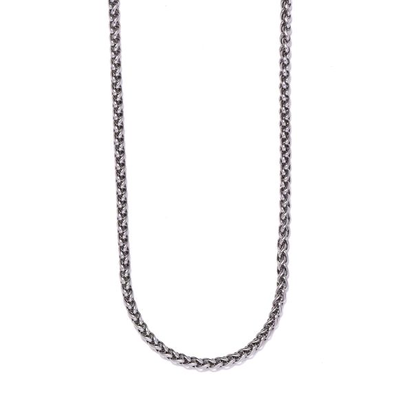Xcalibur Stainless Steel 60cm Wheat-Link Chain Necklace - 3mm Wide