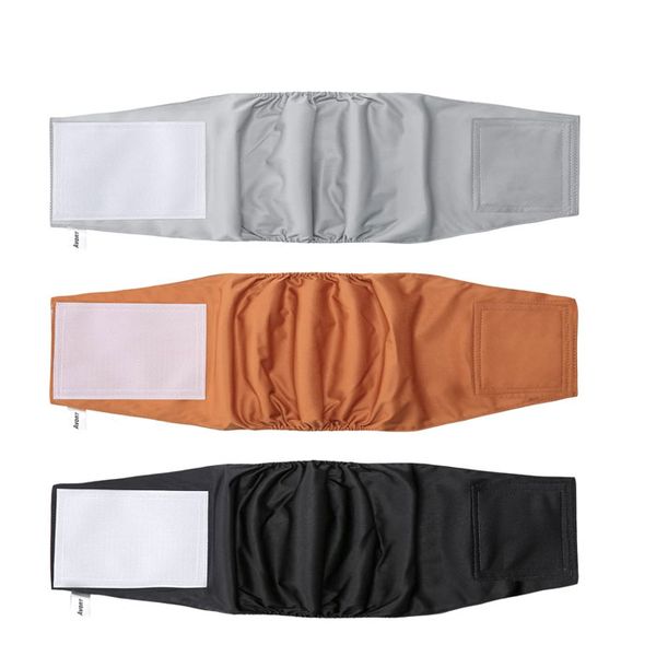 3-Pack Reusable &amp; Washable Male Dog Belly Bands, High-Absorbency Puppy