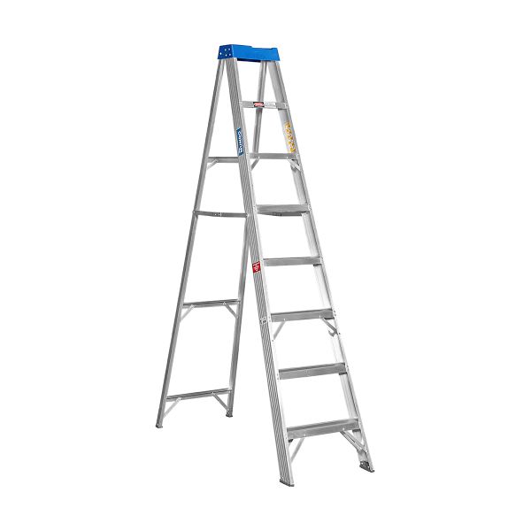 Mundo - 8 Step Ladder Single Sided - Aluminium - SANS Approved