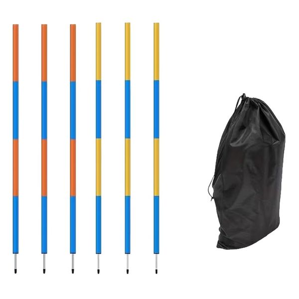 Sport Adjustable Poles Agility Training Hurdle With Storage Bag 7pc -160cm