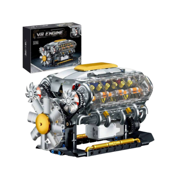 V8 Engine Building Block Model Kit