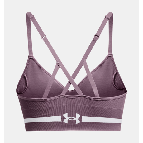 Under Armour Women's Seamless Low Long Sports Bra - Misty Purple