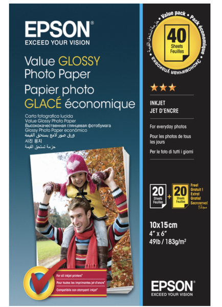 Epson Value Glossy Photo Paper 10x15cm