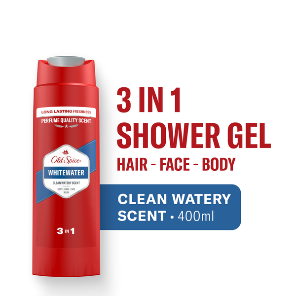 Old Spice 3-in-1 Shower Gel Whitewater - 400ml