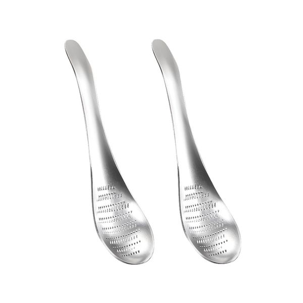 2 Ginger and Garlic Paste Grinding Spoon, 304 Stainless Steel Grinder