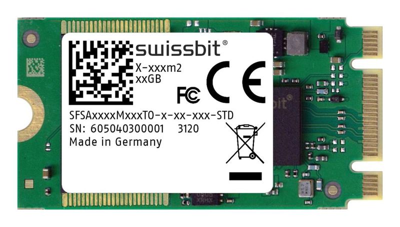 SwissBit (SFSA010GM1AO1TO-I-5S-11P-STD) SSD, 3D pSLC, Internal, 10 GB
