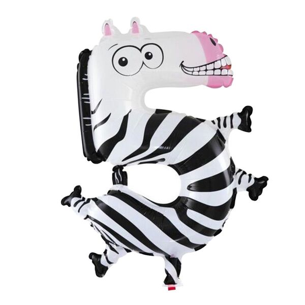 iKids Animal Birthday Balloon - Number 5