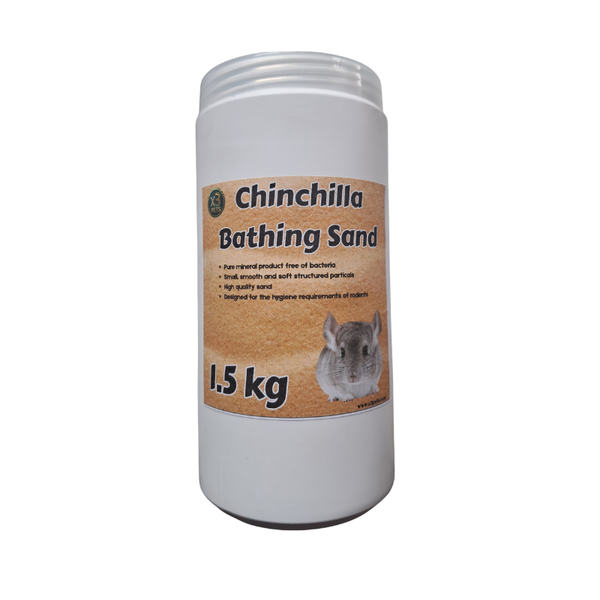 Bathing Sand-Premium Dust Bath Sand for Chinchillas &amp; Rodents - 1.5kg