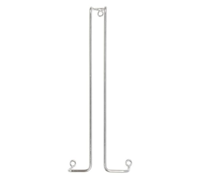 Single Wine Glass Rack - Silver (96 x 270 x 37mm)