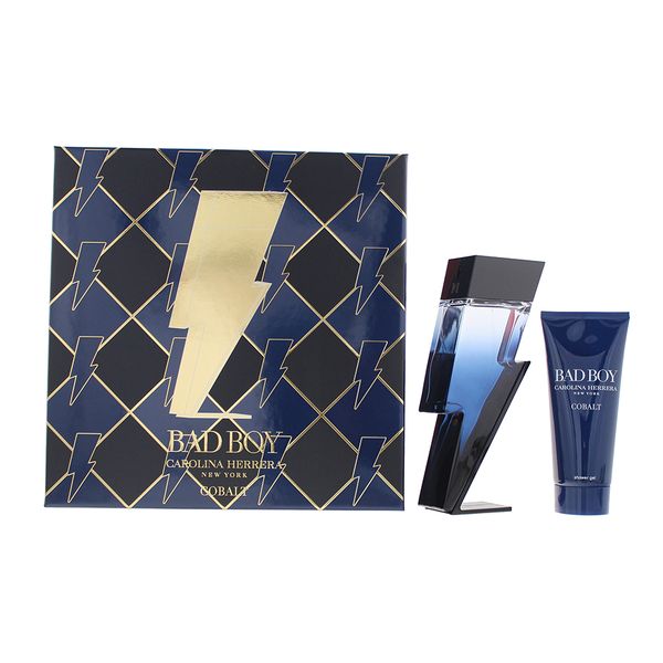 Carolina Herrera Bad Boy Cobalt 2 Piece Gift Set (Parallel Import)