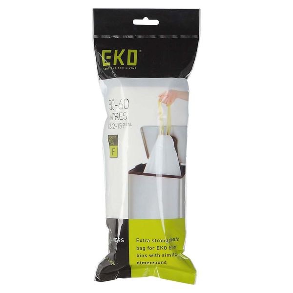 EKO Plastic Drawstring Bag Type F - White - 40-60L