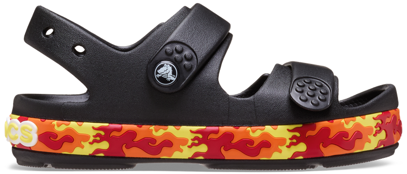 Crocs - Kids - Crocband Cruiser Flames Sandle K Black