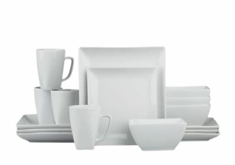 Dream World 16 Piece Four Corner Shaped Dinner Set