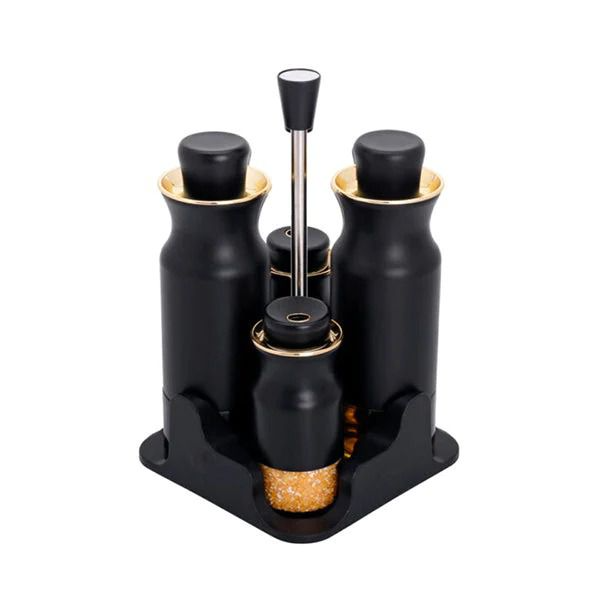 4-Piece Set Glass Oil and Vinegar Dispenser Set