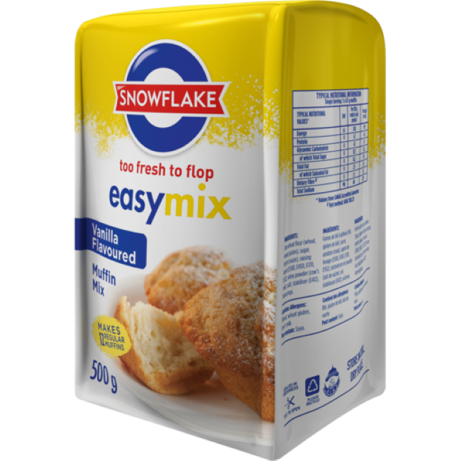 Snowflake Easy Mix Vanilla Flavored Muffin Mix 2x500g Shop Today 