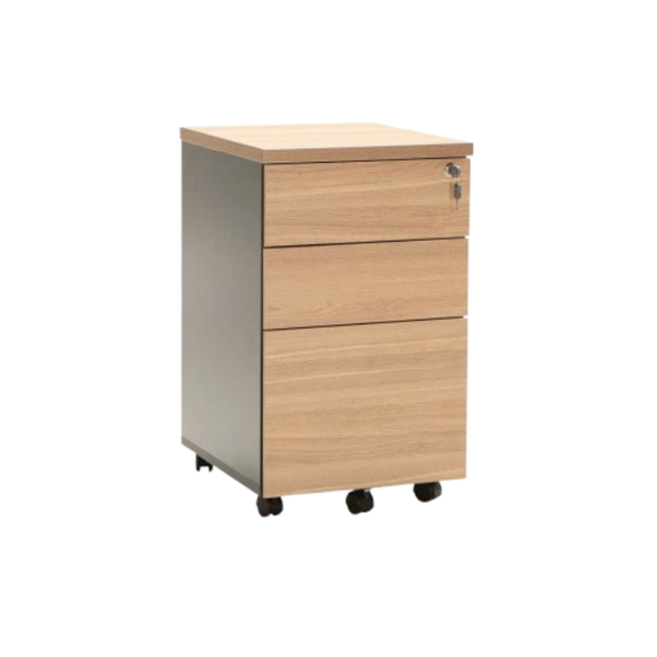 3-Drawer Storage Cabinet with Castor Wheels