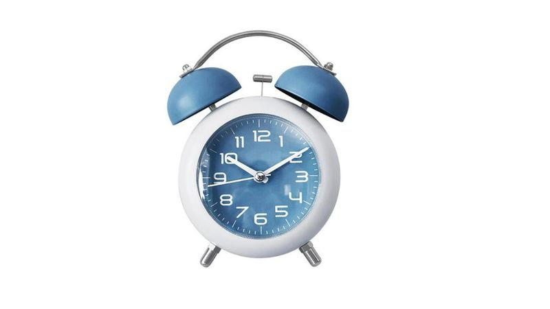 Twin Bell Home Decor Loud Alarm Clock With Night Light