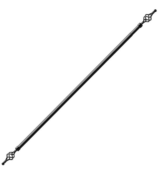 Expandable Curtain Rod With Twisted Cage Finial - 3m