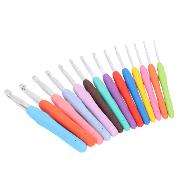 Ergonomic Crochet Hooks Set 37pcs Soft Grip for Beginners