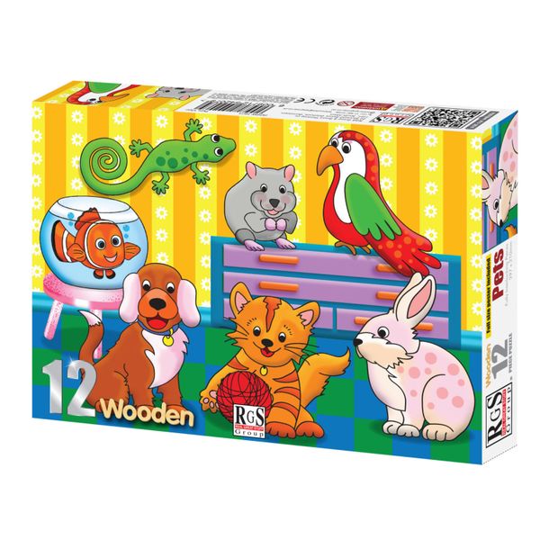 RGS Group Pets 12 Piece Wooden Puzzle