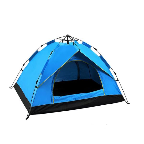 Tent-005-Bl, 3~4 Sleeper Tent - Blue