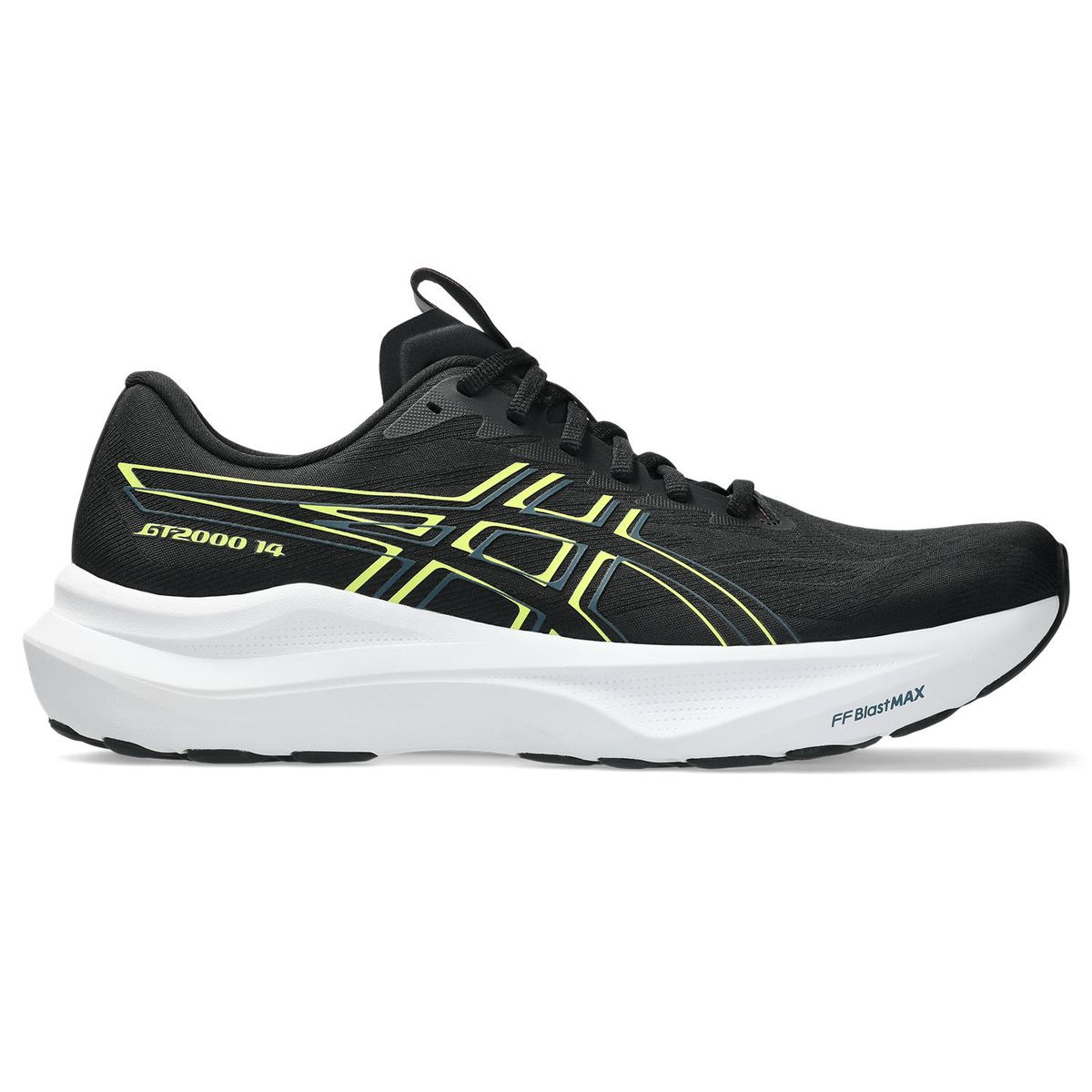Asics Men's GT-2000 14 Performance Road Running Shoes - Black/Citron