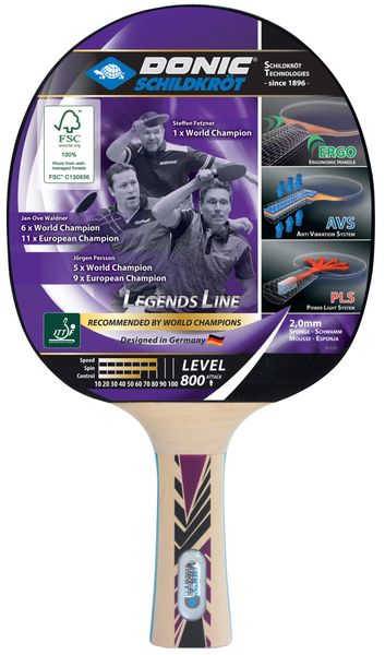 Donic-Schildkröt Legends 800 Table Tennis Bat
