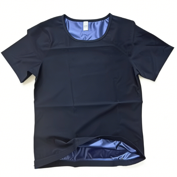 Men's Sports Short Sleeve for Shaping the Body - Blue, Size L