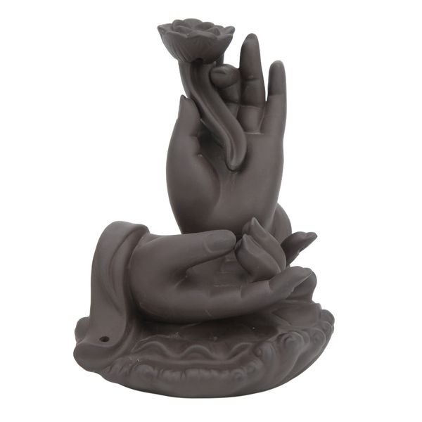 Backflow Incense Holder Buddha Hand for Bedroom