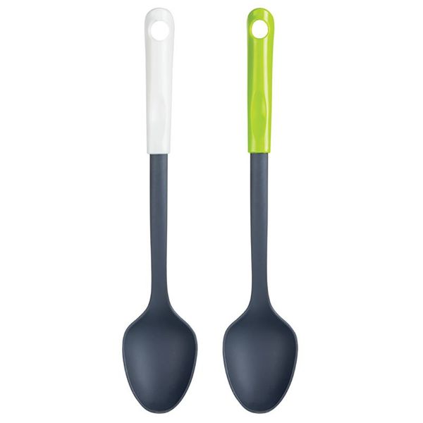 Bulk Pack x 2 Kitchen-Tool Nylon Solid Spoon