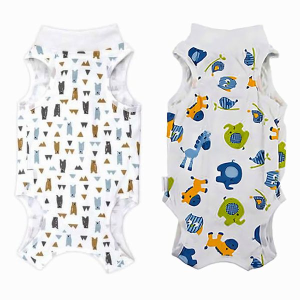 2- Piece Recovery Suit for Cats After Surgery, Soft Onesies for Preventing Licking
