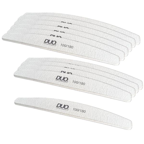 10 x Duo Nail File 100/180 Double Sided
