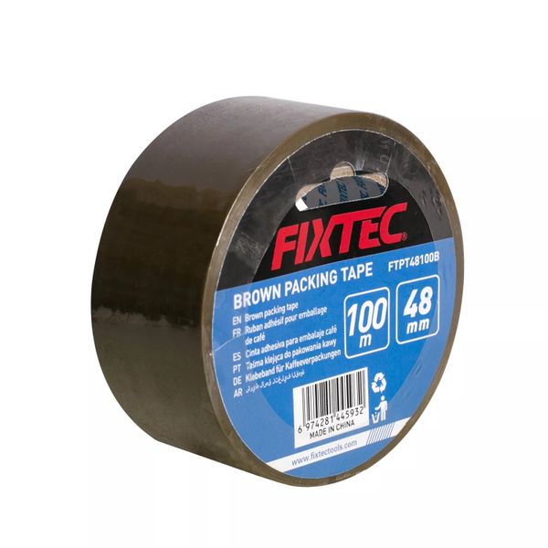 Fixtec 100m x 48mm Brown Packing Tape