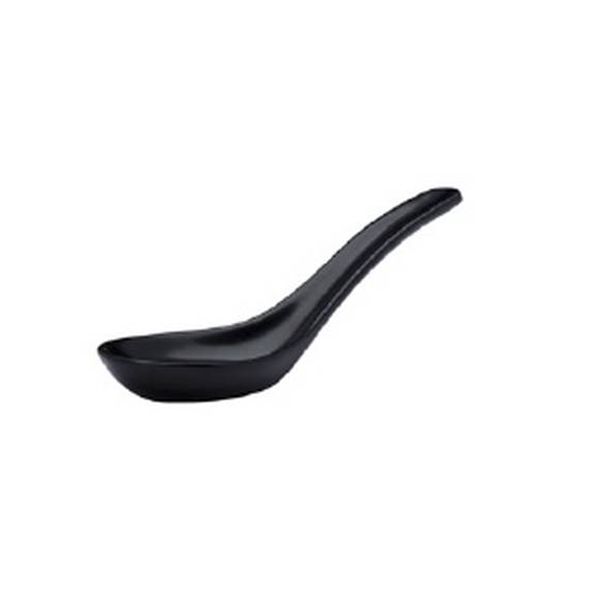 Luzerne Urban Black Swirl Chinese Spoon 10 Pcs