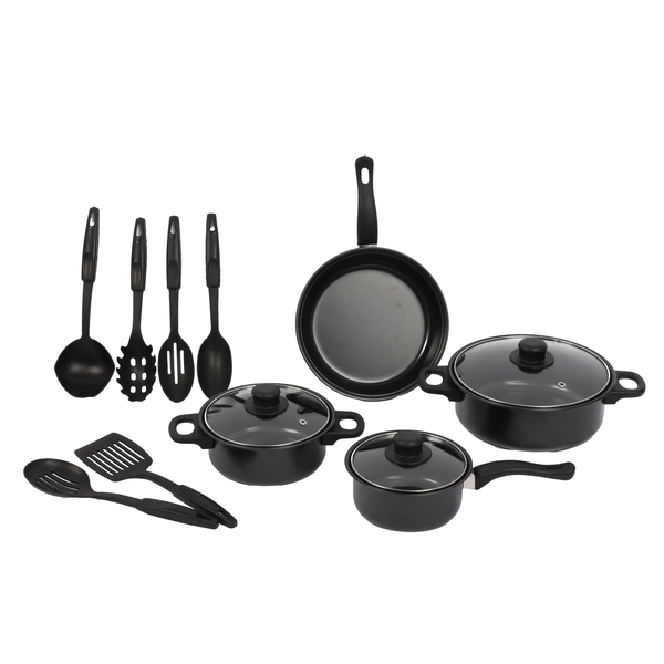 Cookware Set with Kitchen Utensils - 13 Piece