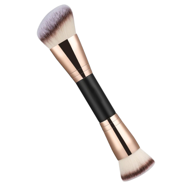 Double-Ended Multi-Functional All-in-One Makeup Brush - Rose Gold