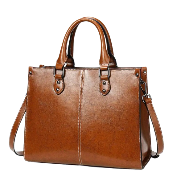 Genuine Leather Shoulder Tote Bag