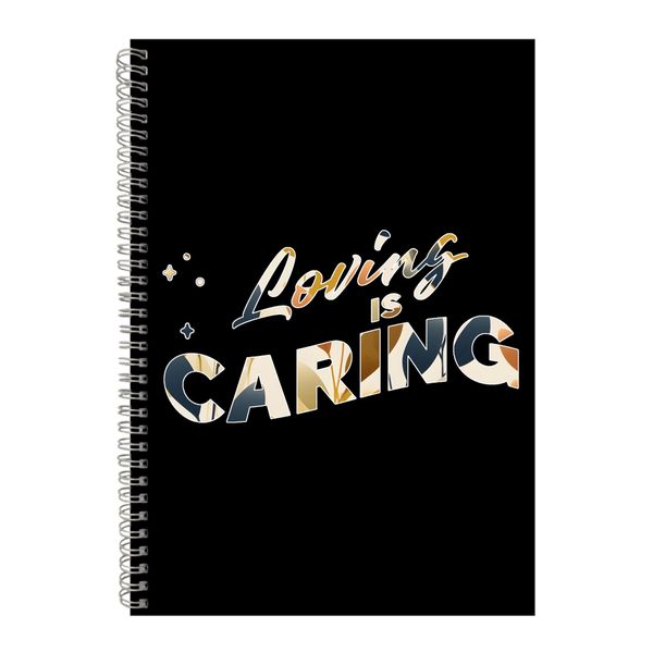 Caring A4 Notebook Spiral Lined Motivational Saying Graphic Notepad Gift248