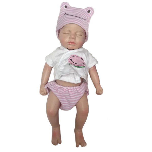 32cm Full Body Soft Solid Silicone Reborn Lifelike Baby Doll