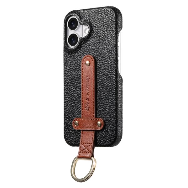 Lychee-Textured Wristband Phone Case Compatible with iPhone 16
