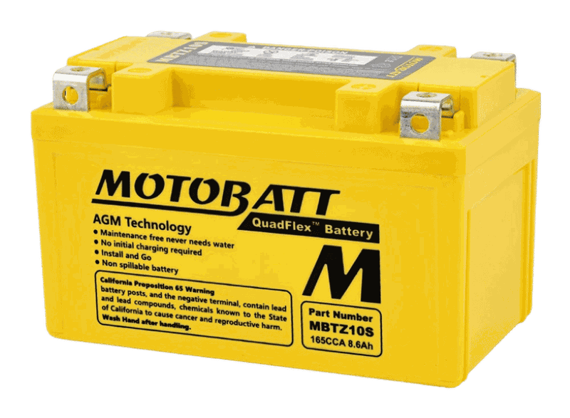 MOTOBATT Motorcycle Battery MBTZ10S