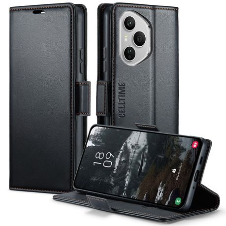 Retro Flip Cover Compatible with Honor 400 Pro Leather Wallet Case Image