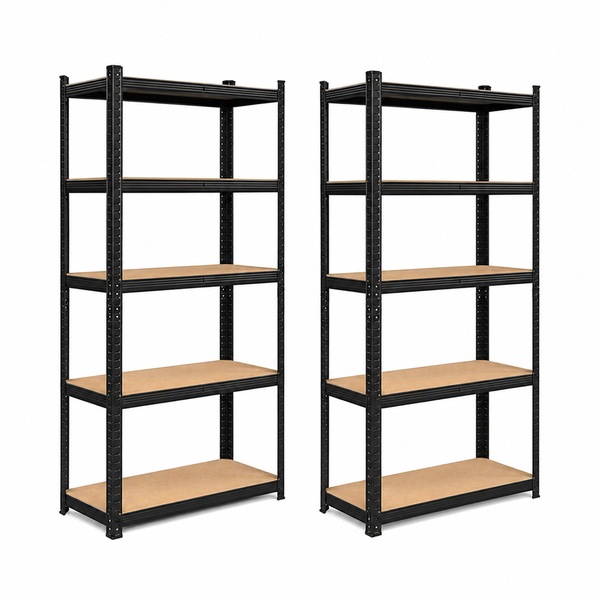 5-Tier Heavy Duty Metal Shelving,Shelves Storage Rack,2 Pack