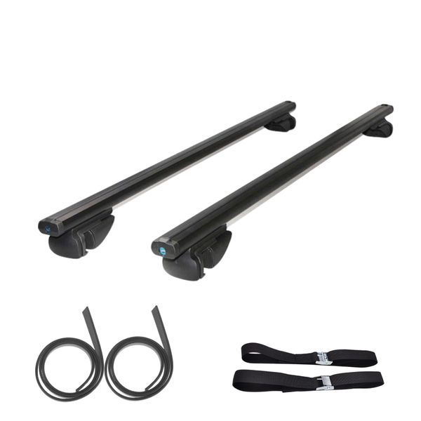 120cm Luggage Roof Rack Crossbar, Anti-Theft Lock,Luggage Securing Straps