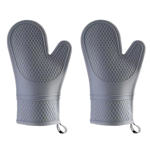 Grip Heat And Slip Resistants Silicone Oven Mitts Set Waterproof
