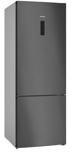 Siemens 505L NoFrost Bottom Freezer Fridge 70cm iQ500 Black Inox