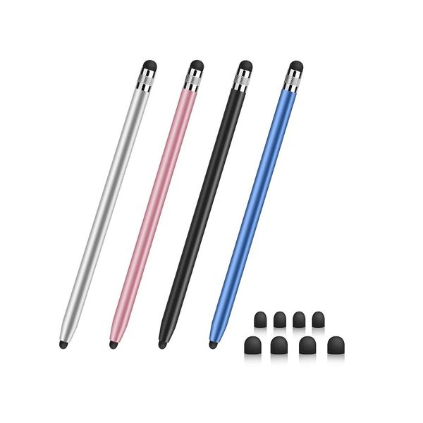 4 Piece 2 In 1 Stylus Touch Screens High Sensitivity for iPhone Tablets PC
