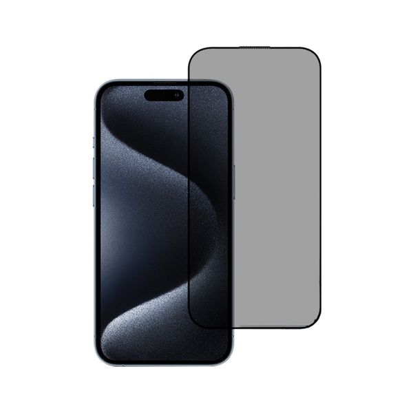 Anti Spy Privacy Glass Screen Protector Compatible with iPhone 15 Plus