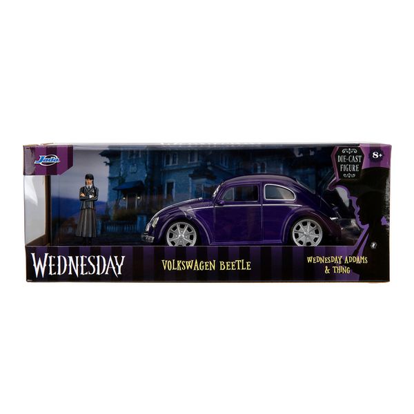 Jada Wednesday VW Beetle 1:24 with Figure